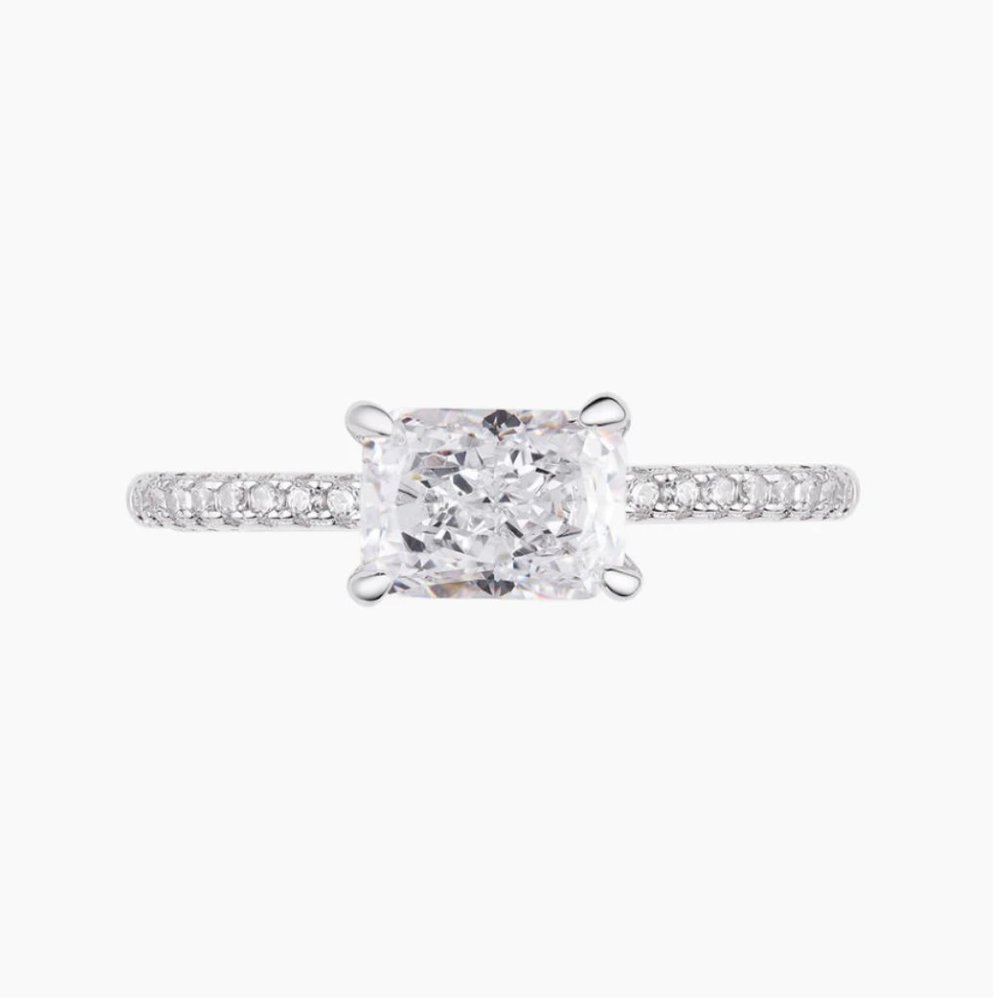 EAST WEST RADIANT PAVÉ RING - OBJKTS Jewelry - Picture 4 of 8